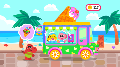 ココビとアイスクリームトラック-デザート、お店、キッズゲームのおすすめ画像1