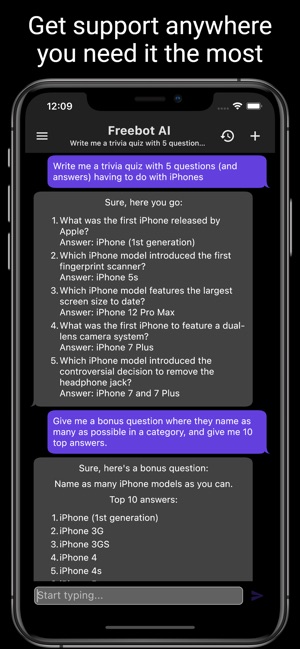 Free 'bot for iphone top