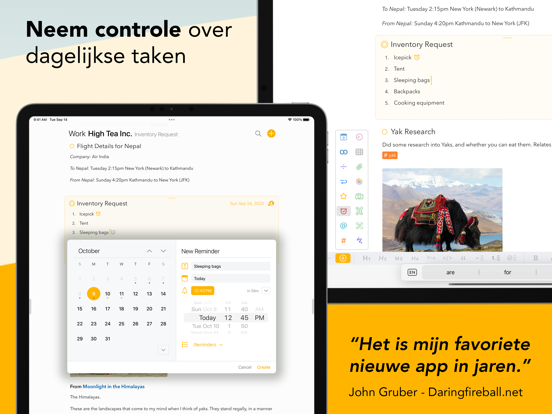 Agendanotities – Met Kalender iPad app afbeelding 4