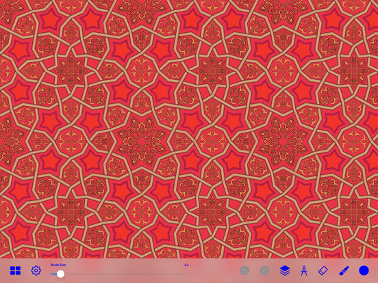 iSymmetry - Pattern Painting iPad screenshot 4 - Graphics & Design app
