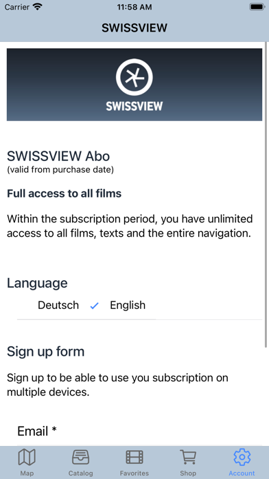 SWISSVIEW Screenshot