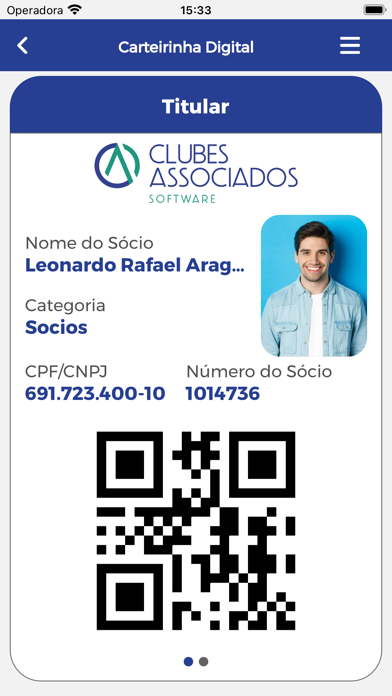 Clubes Associados Software Screenshot