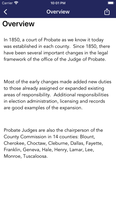 AL Probate Judges Association Screenshot