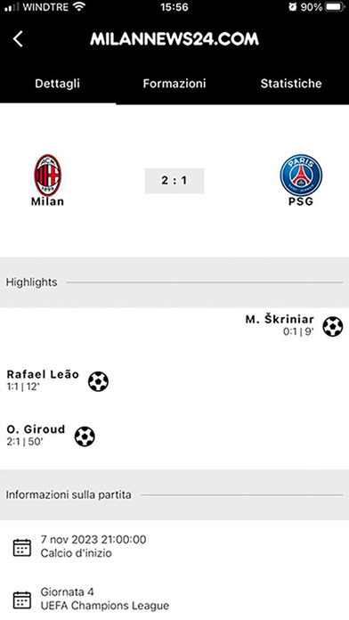 Milannews24 Screenshot