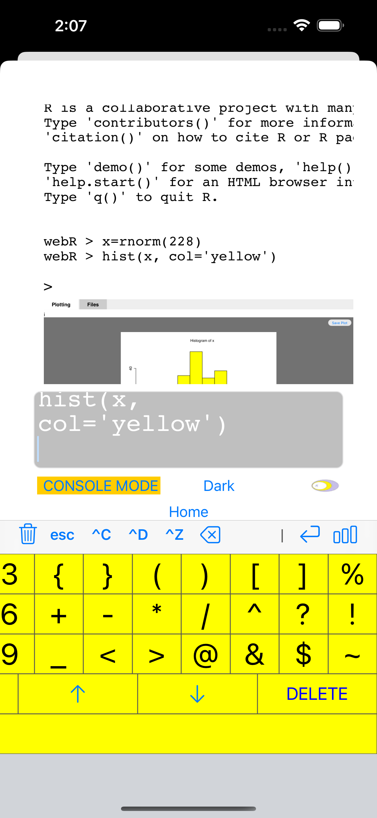 webR