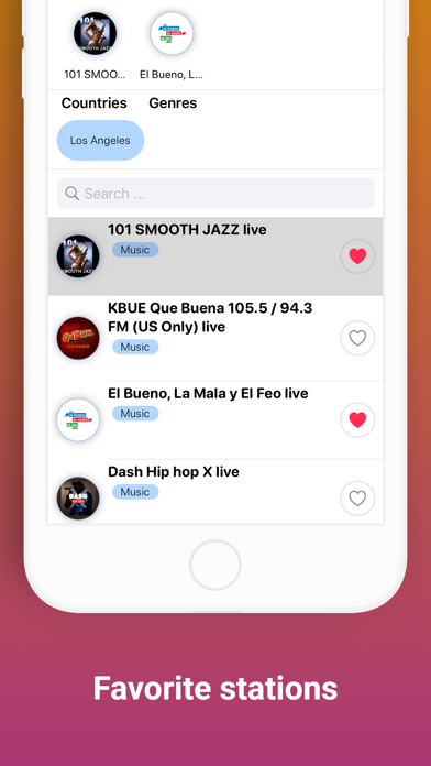 Los Angeles Radio Stations FM Screenshot
