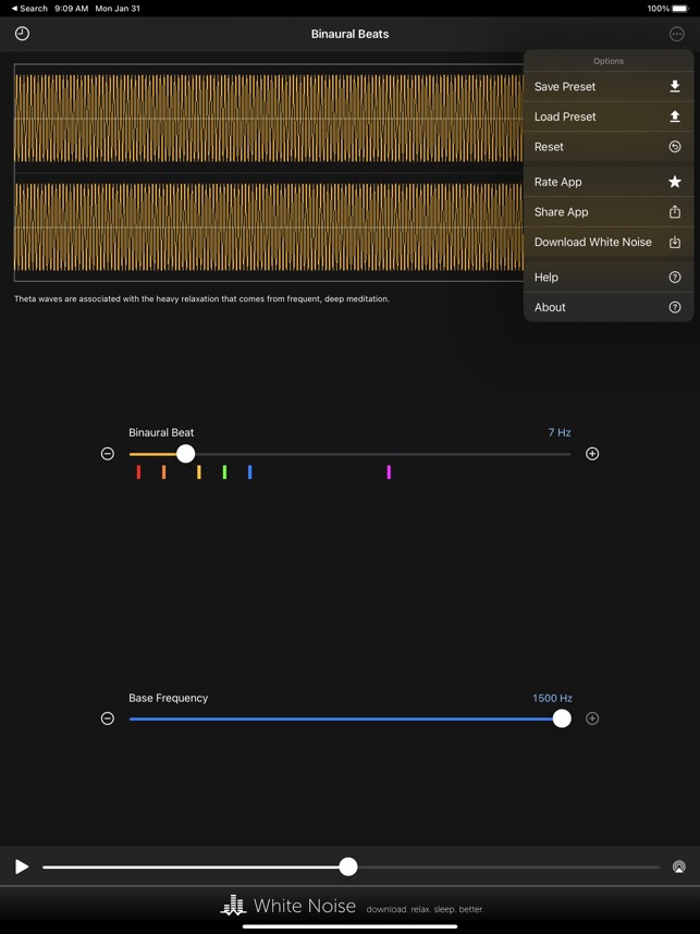 Binaural Beats Generator + the App Store