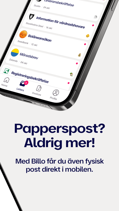 Billo - All post i mobilen Screenshot