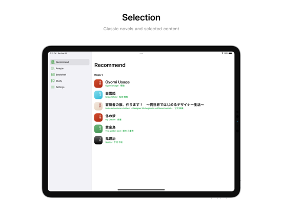 Oyomi - AI Japanese Reader iPad screenshot 8 - Reference app