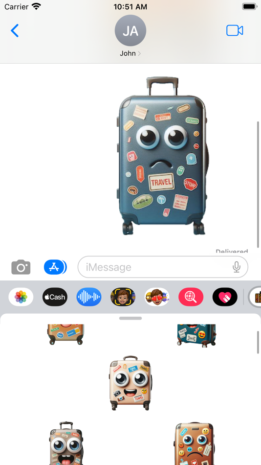 #5. Suitcase Stickers (iOS) بواسطة: Paul Scott