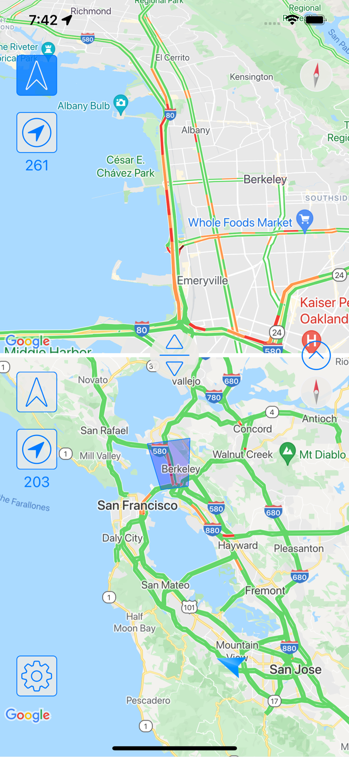 Traffic Maps realtime info