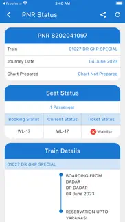 train live status & pnr status iphone screenshot 1