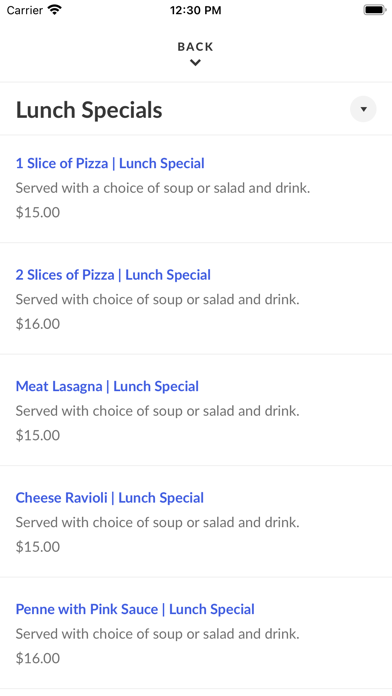 D'Amore's Famous Pizza Screenshot