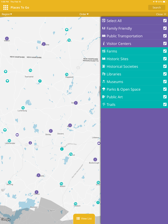 Explore Freedom's Way NHA iPad screenshot 4 - Travel app