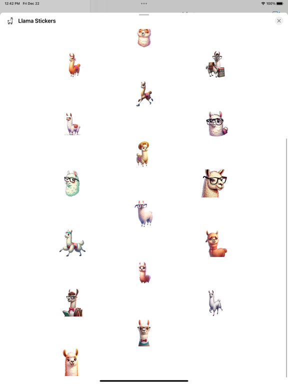 Screenshot #5 pour Llama Stickers