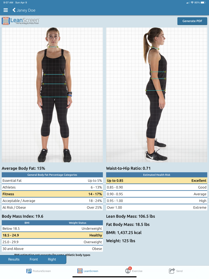 PostureScreen Mobile