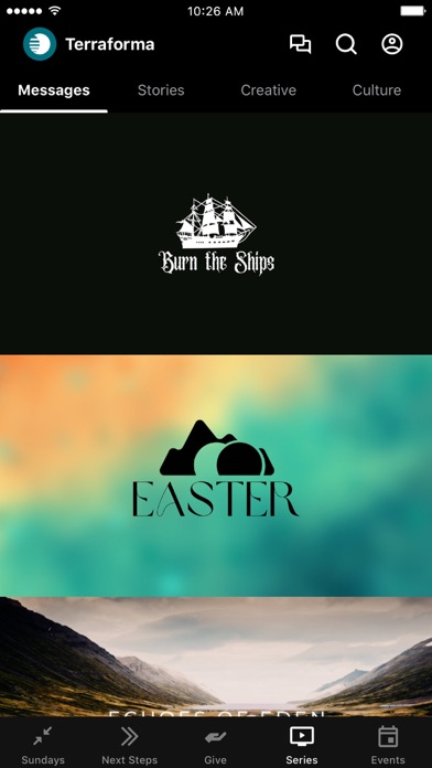 Terraforma Church App Screenshot