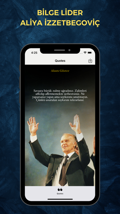 Screenshot 1 of Aliya İzzetbegoviç App