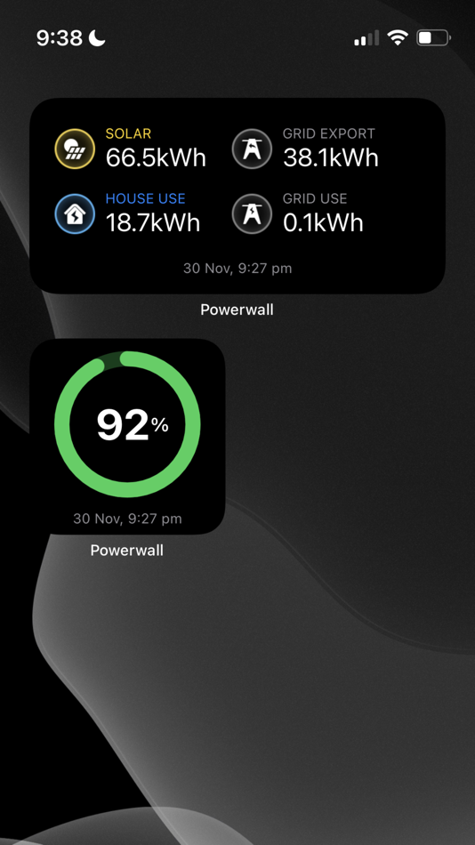 #3. Powerwall Monitor (iOS) By: Fantastic Sprinkles Pty Ltd
