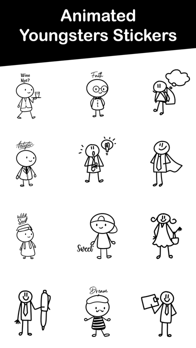 Animated Youngsters Stickers Screenshot