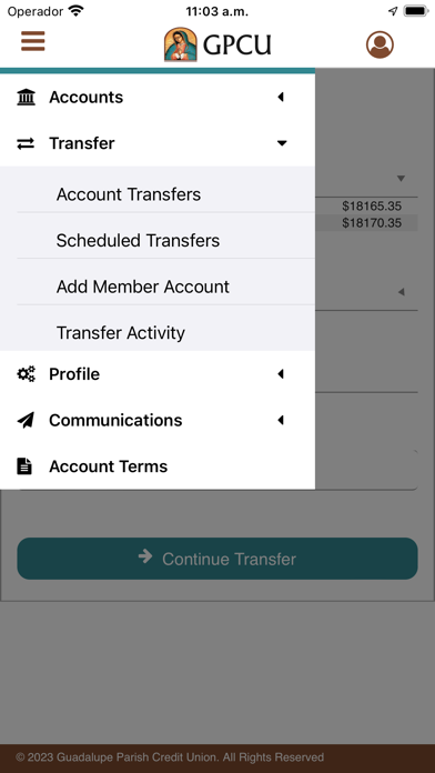 Guadalupe Parish CU Mobile Screenshot