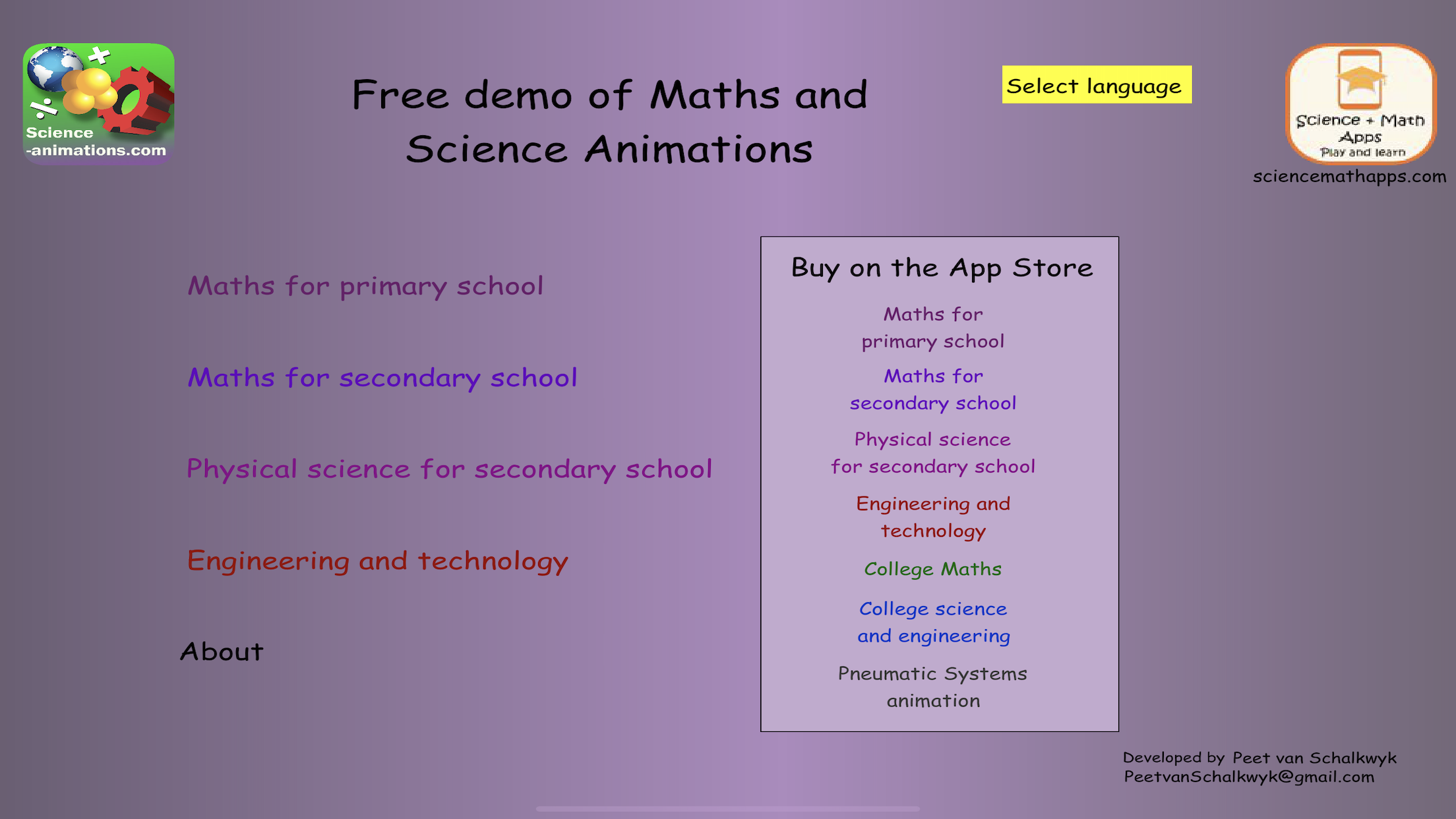 Maths and Science Demos