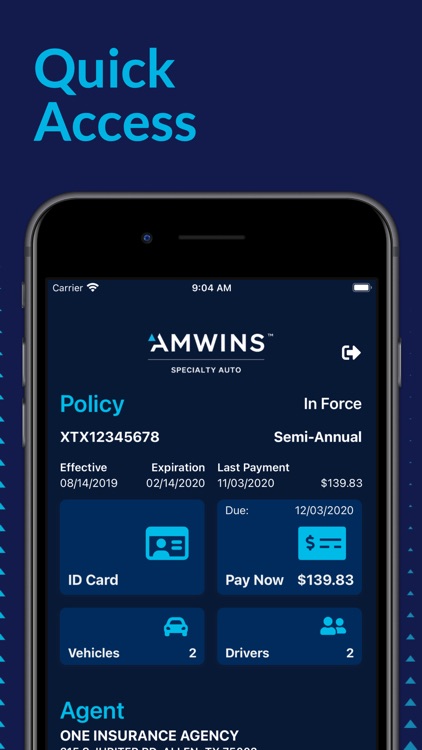 Amwins Auto Policyholder screenshot-0