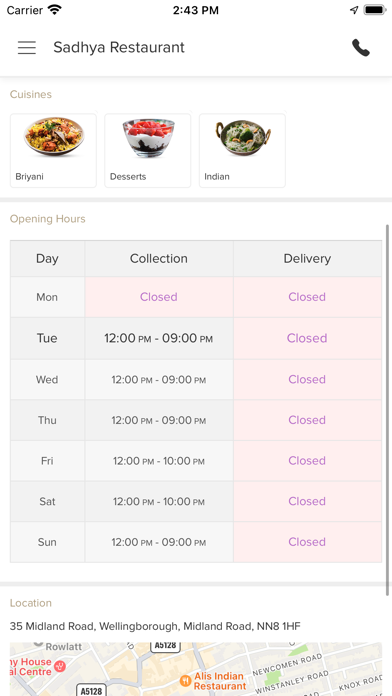 Sadhya Restaurant Screenshot