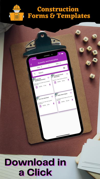 Construction forms & templates Screenshot