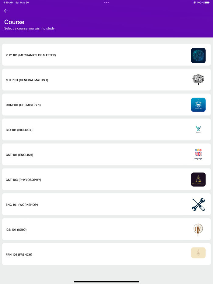 LFX FUTO 100L First Sem