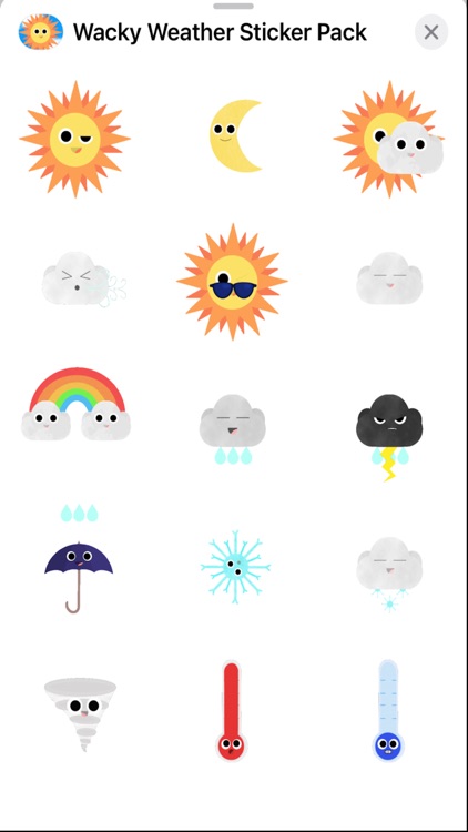Wacky Weather Sticker Pack screenshot-4