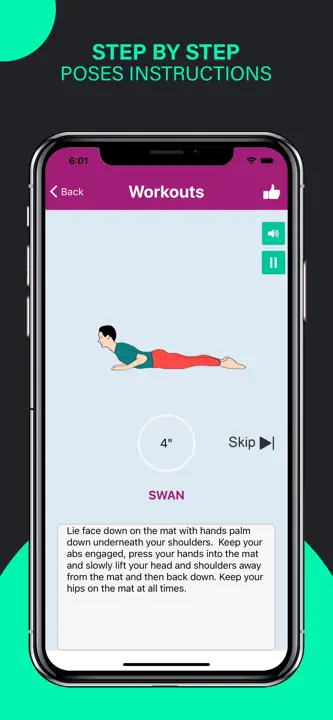 Pilates Yoga Fitness Workouts: Screenshot 7 von 8