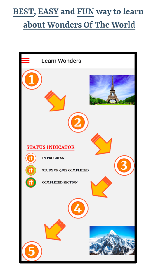 #1. Learn Wonders Of The World (iOS) Podle: Ghumman Tech LLC
