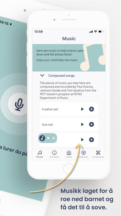 Foreldre og spedbarnshjelpen Screenshot