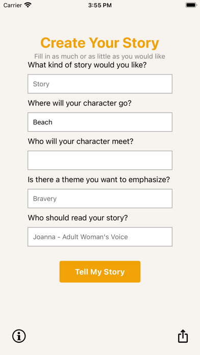 AI Story Genie Screenshot