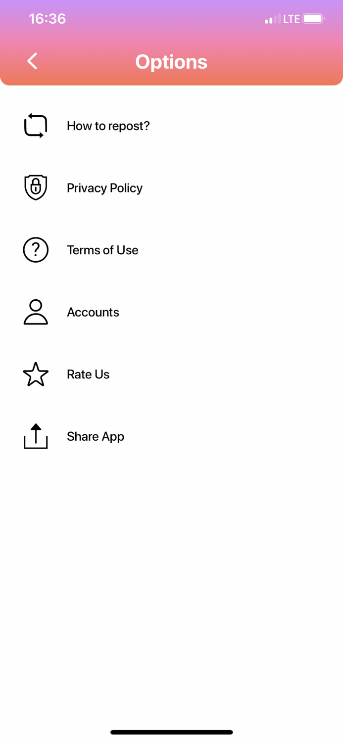 Repost for Instagram Profile