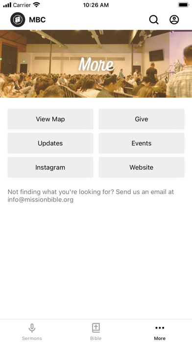 Mission Bible Church Screenshot