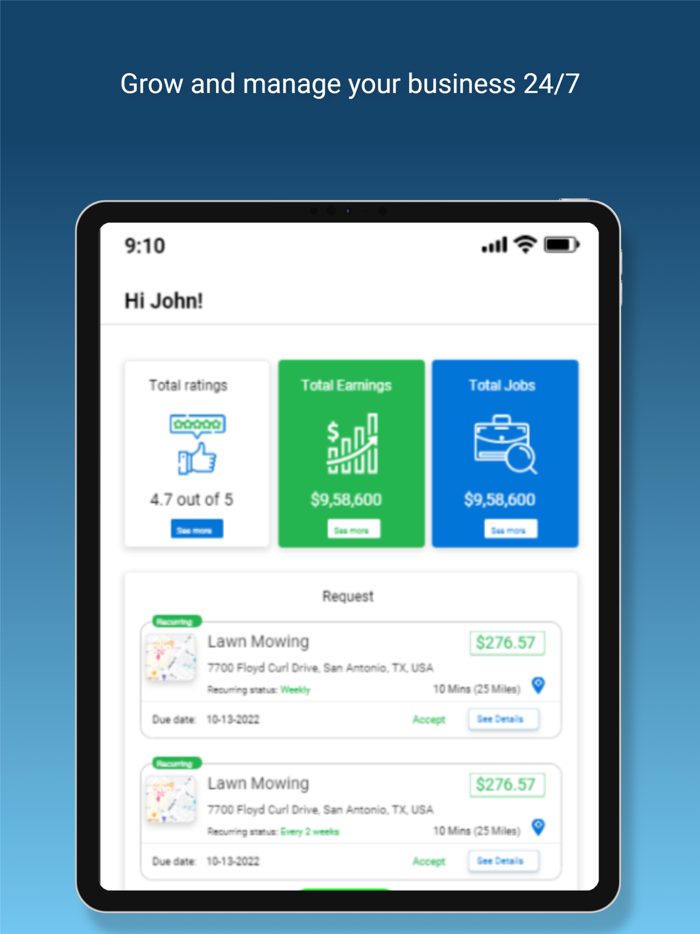 Mowing and Plowing  On-Demand