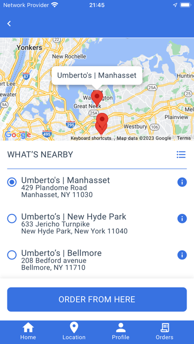 Umberto's Family Rewards Screenshot