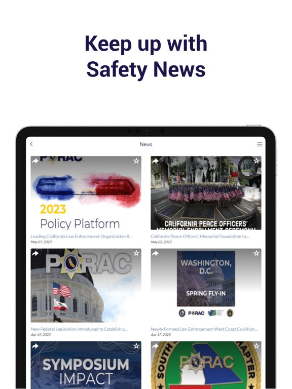 PORAC iPad screenshot 3 - Business app