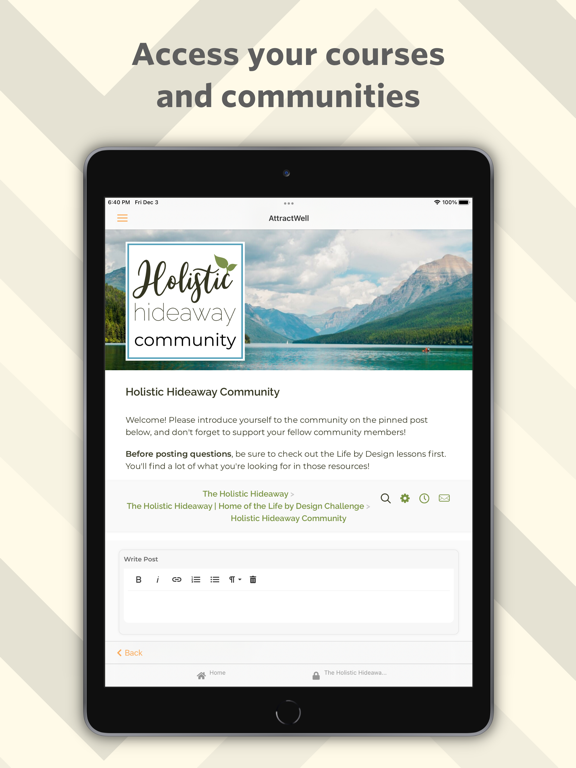 AttractWell iPad screenshot 3 - Productivity app