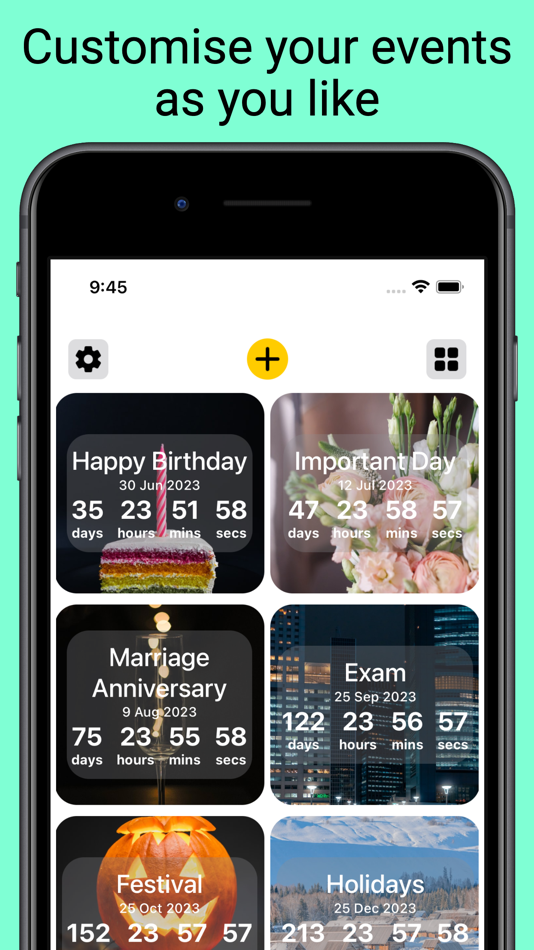 #3. CountDown app . (iOS) 게시자: Sangita Gautam