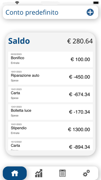 Screenshot #1 pour Bilancio Famigliare