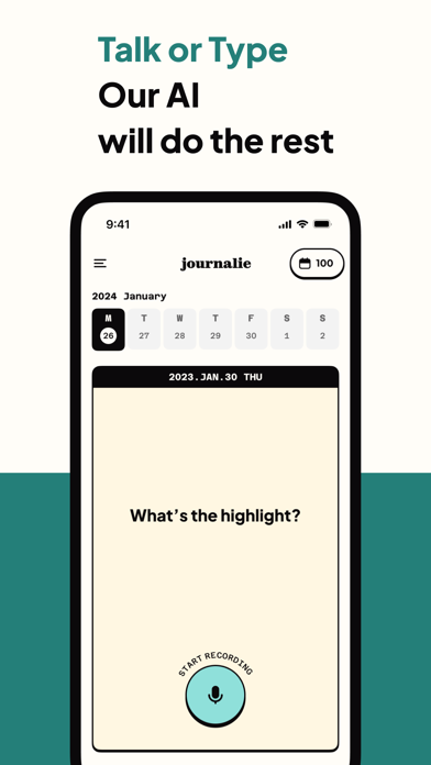 Journalie: AI Mood Journal Screenshot