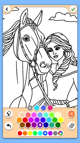 Game screenshot Horse coloring game hack