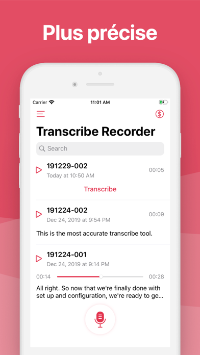 Screenshot #3 pour Transcribe Recorder - Memos