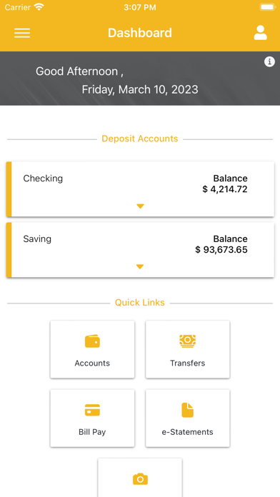 Millennium Bank Mobile Banking Screenshot