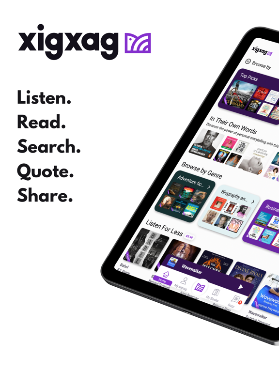 xigxag: Audiobooks, but Betterのおすすめ画像1