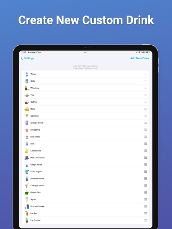 Drink Water Reminder: Tracker iPad screenshot 4 - Health & Fitness app