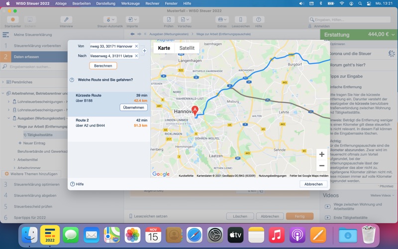 WISO Steuer 2022 Screenshot